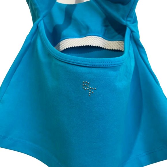 Square Fit Logo Criss Cross Athletic Tank Top Size Medium - Picture 5 of 11